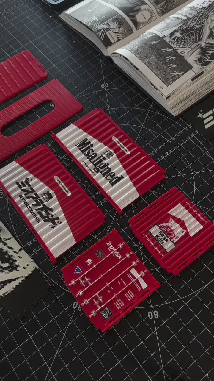 "Misaligned" Red Cargo Container Tissue Box – Urban Industrial Decor